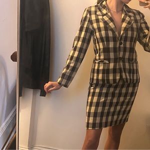 PLAID SKIRT SUIT